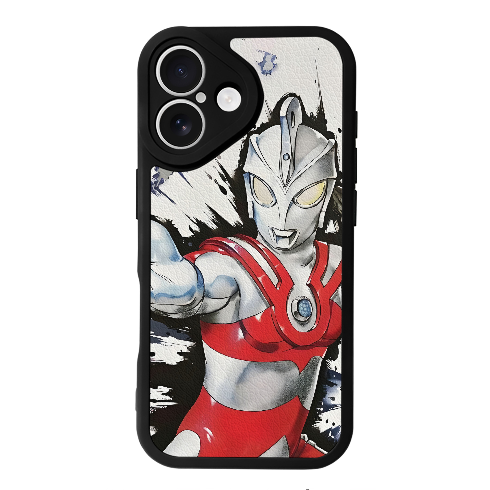 （画像用） ウルトラマン Ultraman 【iPhone 16シリーズ対応】シリコンスマホケース（レザー調） 材質：シリコン